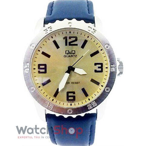 Ceas Q&Q Casual Barbatesc GU38J801Y Crem Quartz cu Comanda Online