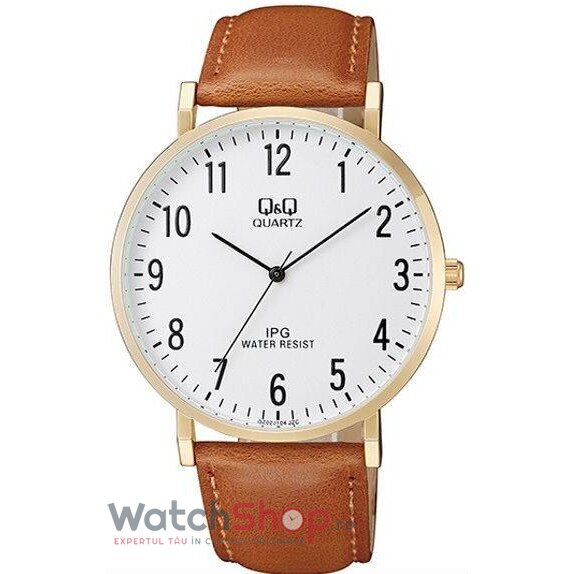 Ceas Q&Q Casual Barbatesc QZ02J104Y Alb Quartz cu Comanda Online