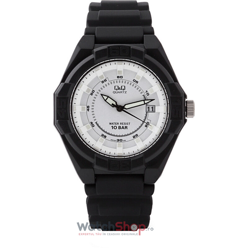 Ceas Q&Q Casual-Sport Barbatesc A444J001Y Alb Quartz cu Comanda Online