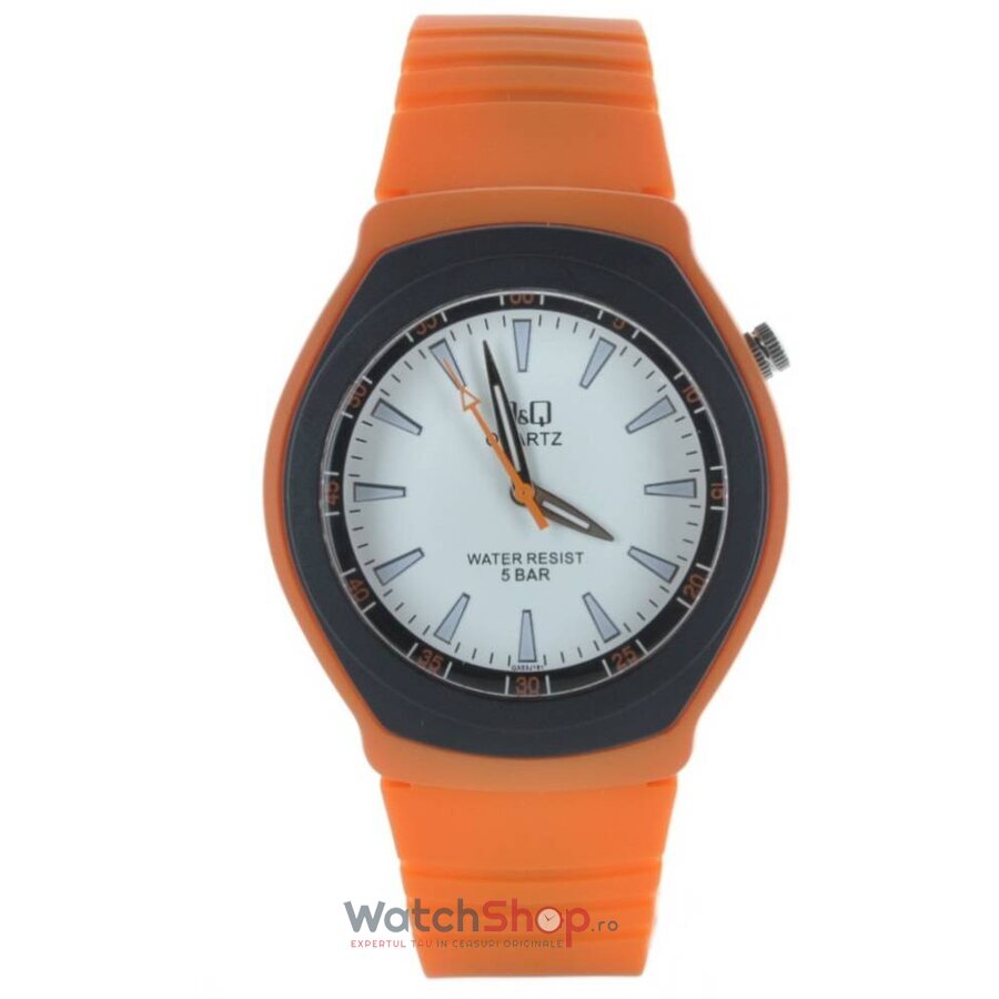 Ceas Q&Q Casual-Sport Barbatesc GX03J191Y Alb Quartz cu Comanda Online