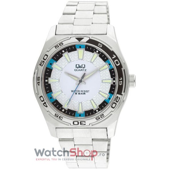 Ceas Q&Q Casual-Sport Barbatesc Q420J201Y Alb Quartz cu Comanda Online