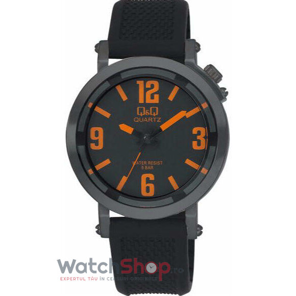 Ceas Q&Q Casual-Sport Barbatesc Q758J555Y Negru Quartz cu Comanda Online