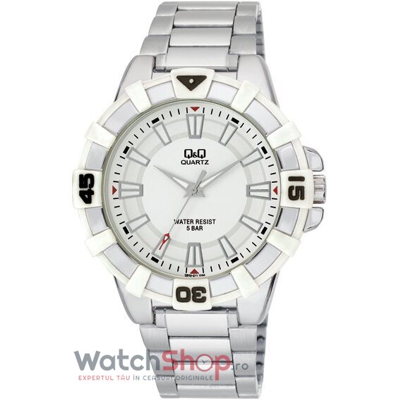 Ceas Q&Q Casual-Sport Barbatesc Q840J211Y Alb Quartz cu Comanda Online