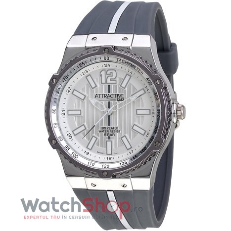 Ceas Q&Q Casual-Sport Barbatesc STYLISH-DA02J511Y Argintiu Quartz cu Comanda Online