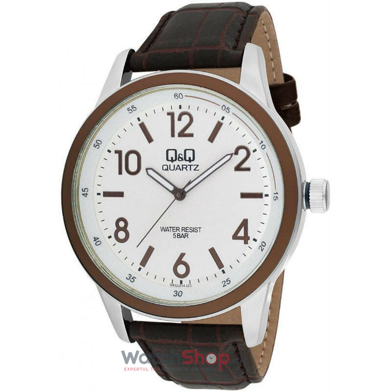 Ceas Q&Q Fashion Barbatesc Q922J314Y Alb Quartz cu Comanda Online