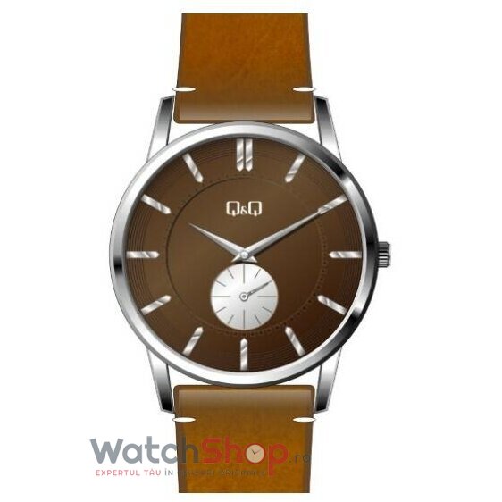 Ceas Q&Q Original Barbatesc Casual Maro QA60J803Y Quartz cu Comanda Online