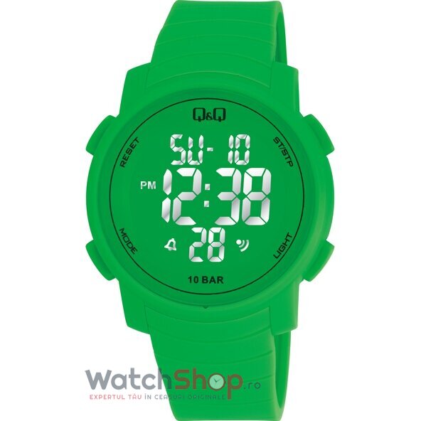 Ceas Q&Q Sport Barbatesc M122J007Y Verde Quartz cu Comanda Online