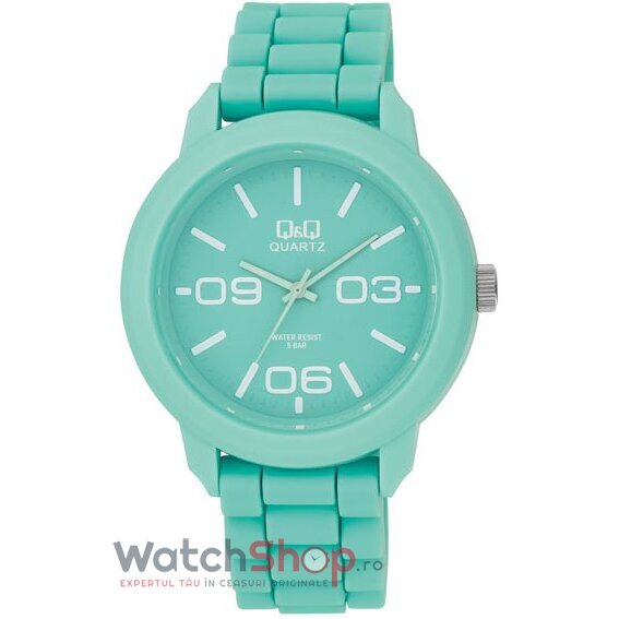 Ceas Q&Q Sport Barbatesc VR08J015Y Verde Quartz cu Comanda Online