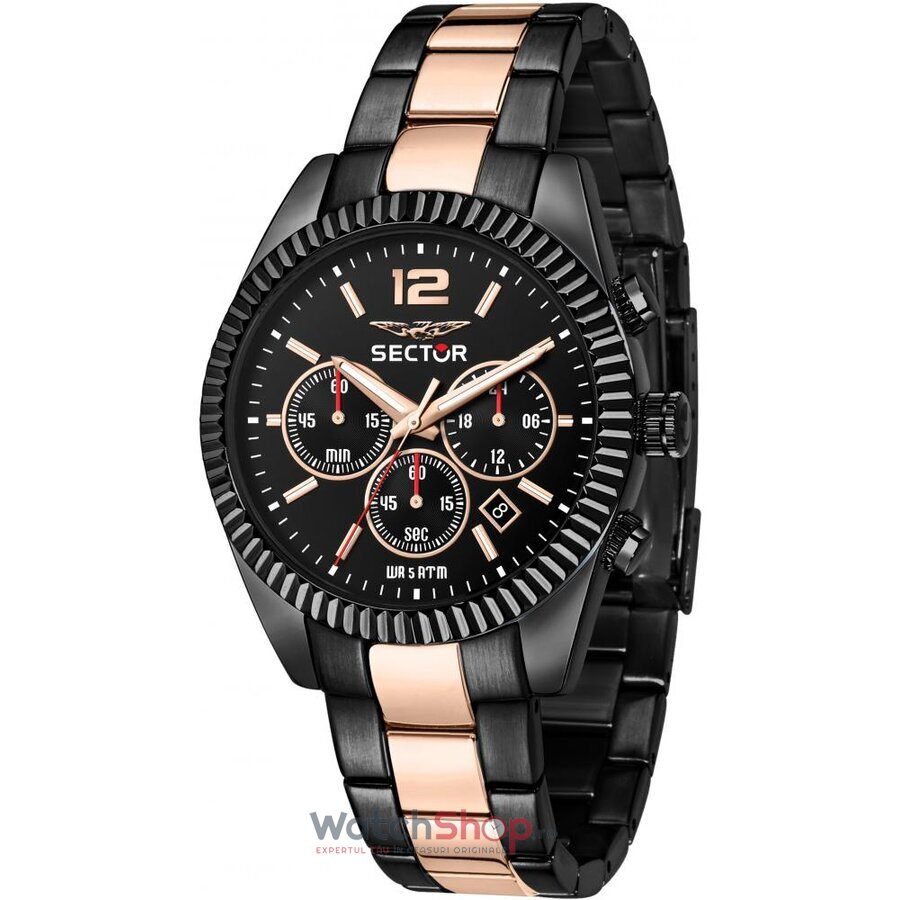 Ceas Sector Original Casual Negru pentru Barbati 240 R3273640026 cu Comanda Online