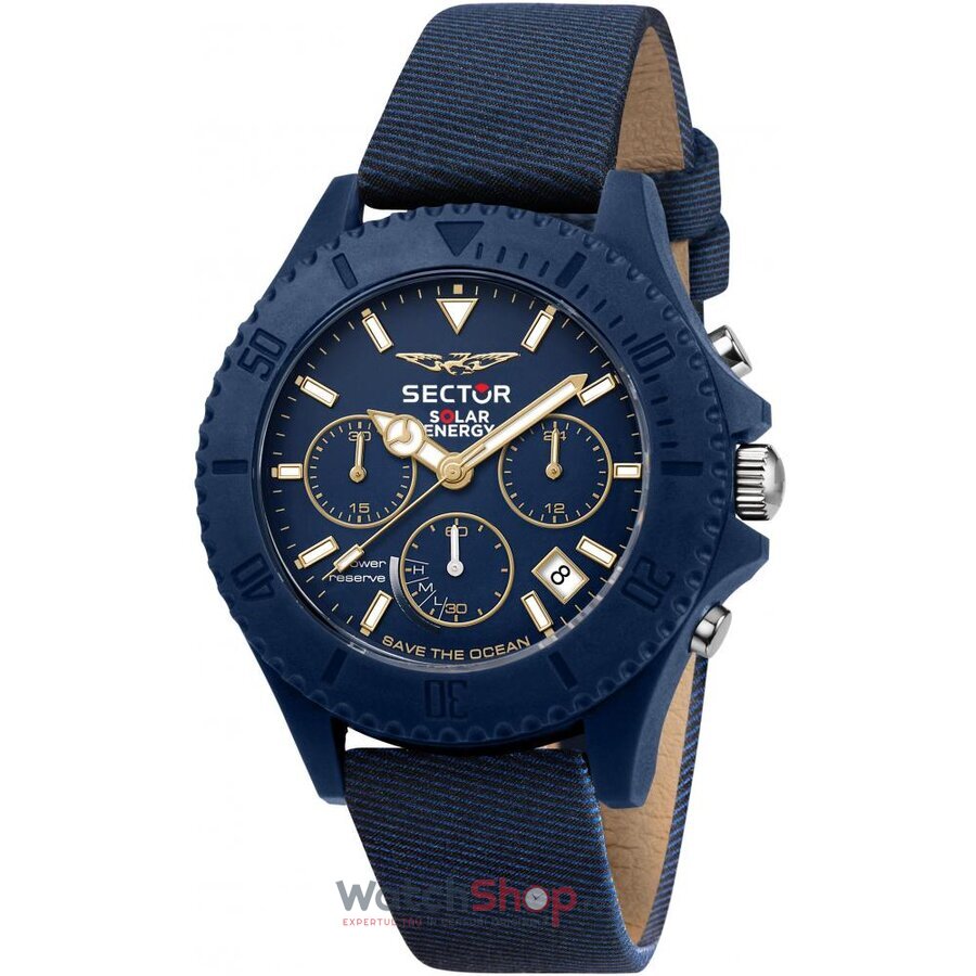 Ceas Sector Original casual Albastru pentru Barbati SAVE THE OCEAN R3271739001 cu Comanda Online