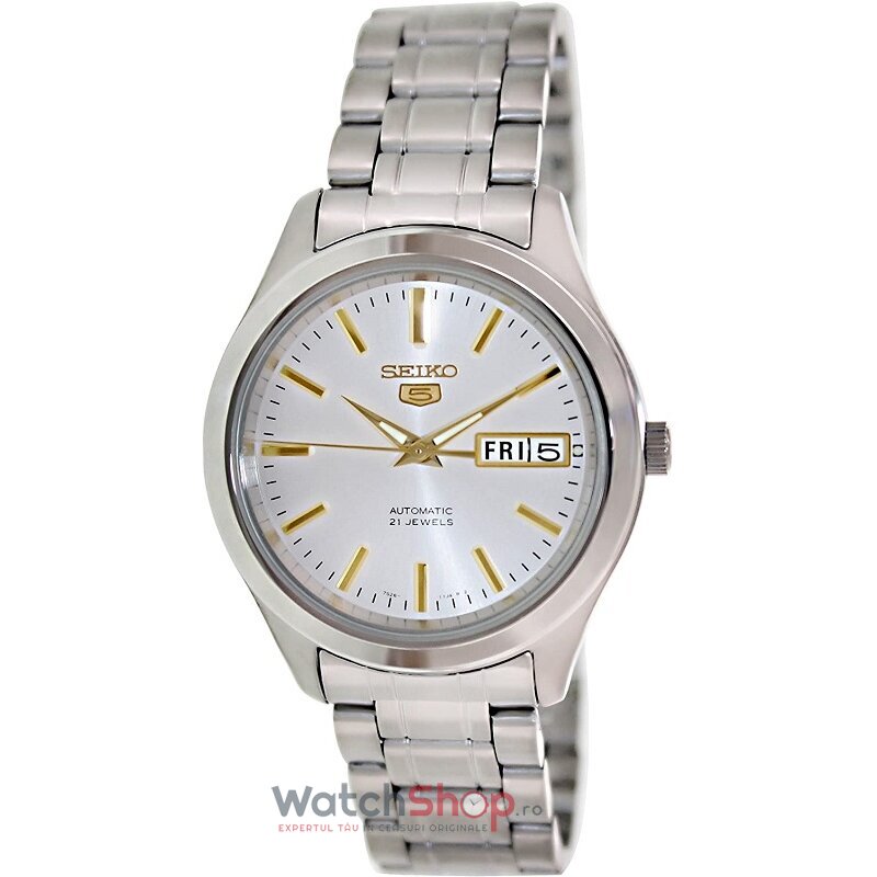 Ceas Seiko Original Barbatesc Casual Alb 5 SNKM43K1 Automatic cu Comanda Online