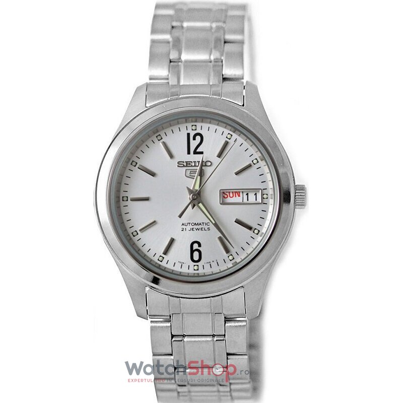 Ceas Seiko Original Barbatesc Casual Alb 5 SNKM53K1 Automatic cu Comanda Online