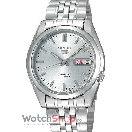 Ceas Seiko Original Barbatesc Casual Argintiu SNK355 SEIKO 5 Automatic cu Comanda Online