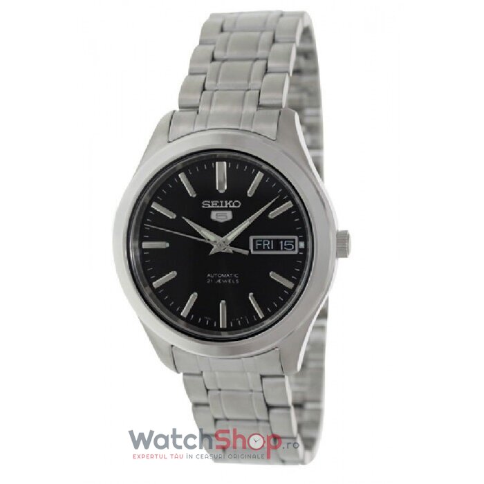 Ceas Seiko Original Barbatesc Casual Negru 5 SNKM47K1 Automatic cu Comanda Online