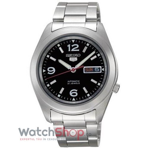 Ceas Seiko Original Barbatesc Casual Negru 5 SNKM77K1 Automatic cu Comanda Online