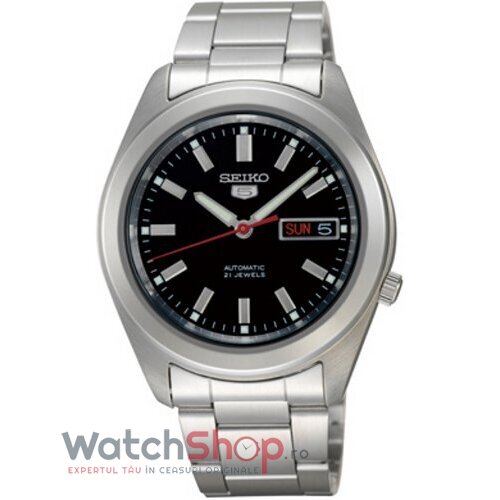 Ceas Seiko Original Barbatesc Casual Negru SNKM65K1 SEIKO 5 Automatic cu Comanda Online