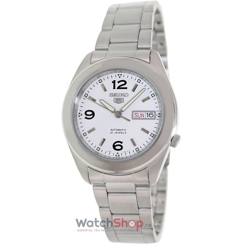 Ceas Seiko Original Barbatesc Casual-Sport Alb 5 SNKM73K1 Automatic cu Comanda Online