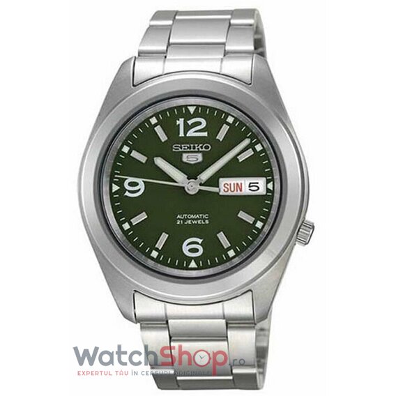 Ceas Seiko Original Barbatesc Casual-Sport Verde inchis 5 SNKM75K1 Automatic cu Comanda Online