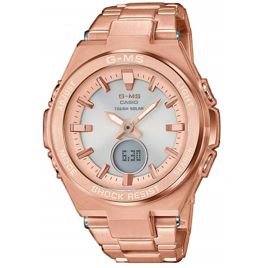 Ceas Sport Casio Baby-G MSG-B100DG-4AER Bluetooth Alb de Dama Original cu Comanda Online