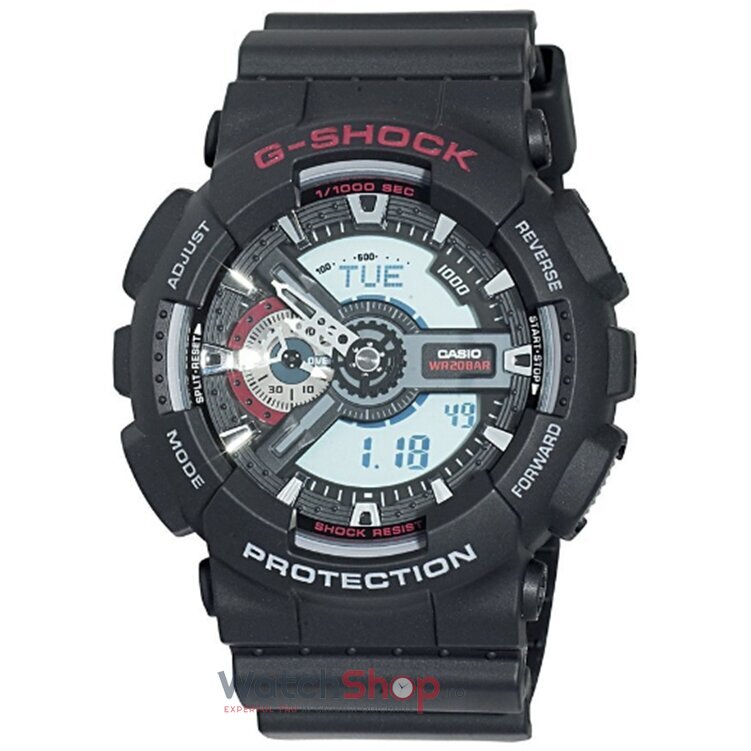 Ceas Sport Casio Barbatesc G-SHOCK GA-110-1AER Hyper Colours Gri Quartz Original cu Comanda Online