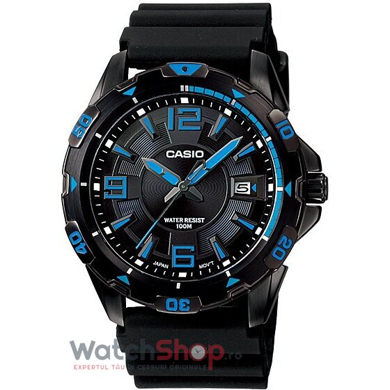 Ceas Sport Casio Barbatesc MTD-1065B-1A1V Diver Look Negru Quartz Original cu Comanda Online