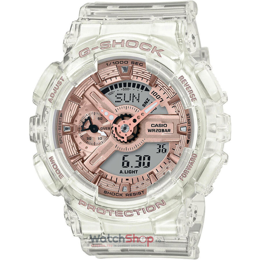 Ceas Sport Casio G-SHOCK GMA-S110SR-7AER Roz de Dama Original cu Comanda Online