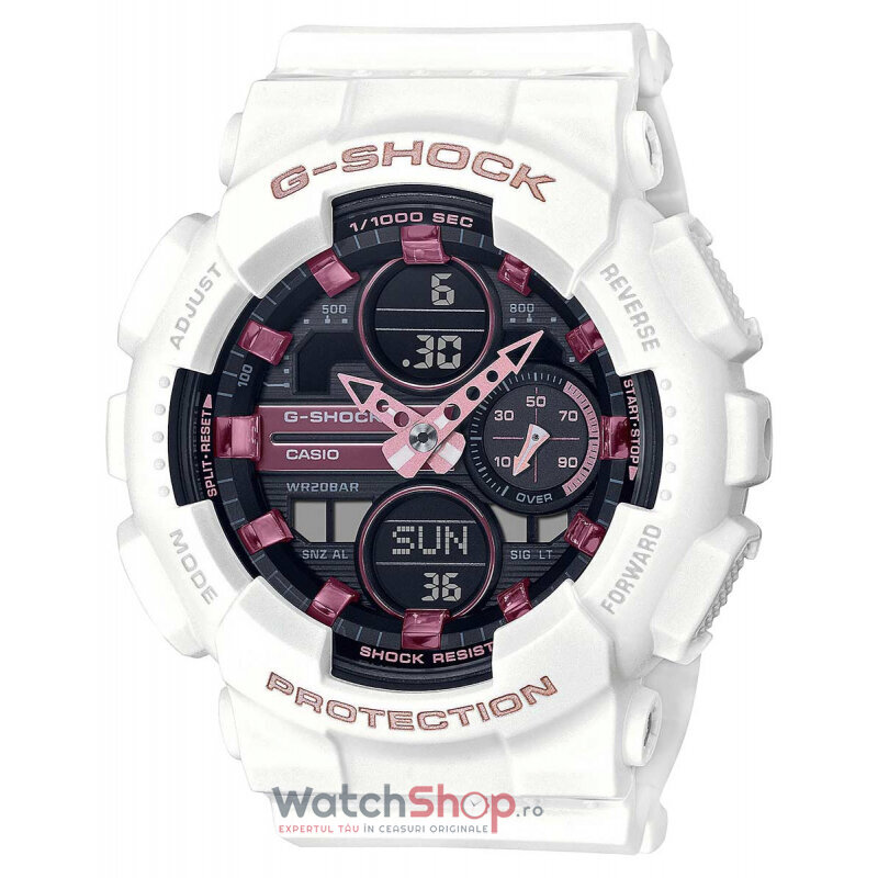 Ceas Sport Casio G-SHOCK GMA-S140M-7AER Negru de Dama Original cu Comanda Online