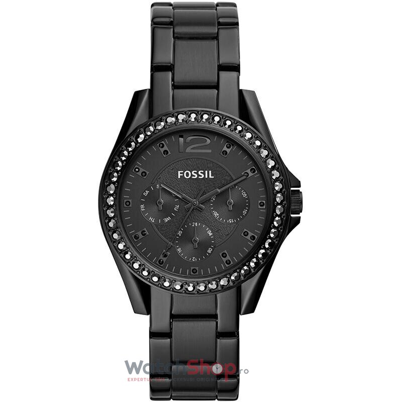 Ceas Sport Fossil RILEY ES4519 Negru de Dama Original cu Comanda Online