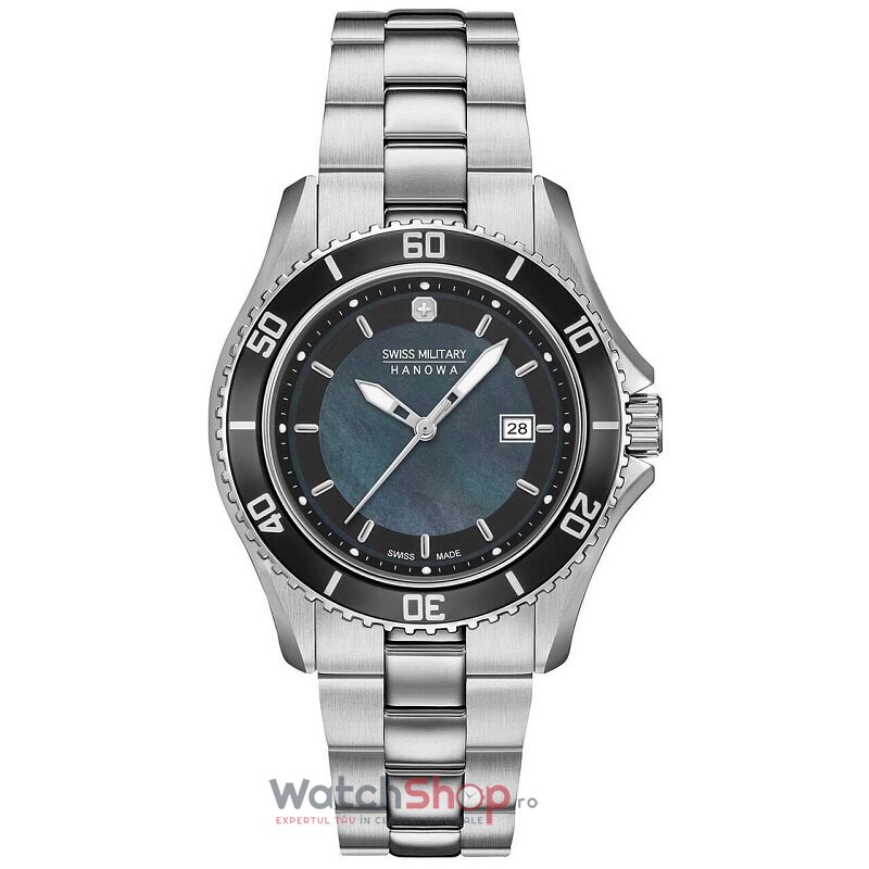 Ceas Sport Swiss Military Hanowa NAUTILA LADY 06-7296.7.04.007 Gri de Dama Original cu Comanda Online