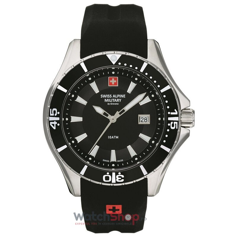 Ceas Swiss Alpine Military Original Barbatesc Sport Albastru 7040.9837 Quartz cu Comanda Online