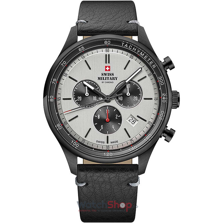 Ceas Swiss Military by Chrono Original Barbatesc Sport Gri CHRONOGRAPH SM34081.11 Quartz cu Comanda Online