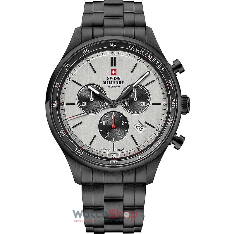 Ceas Swiss Military by Chrono Original Barbatesc Sport Gri SM34081.05 Cronograf Quartz cu Comanda Online