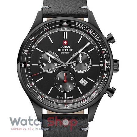 Ceas Swiss Military by Chrono Original Barbatesc Sport Negru CHRONOGRAPH SM34081.10 Quartz cu Comanda Online