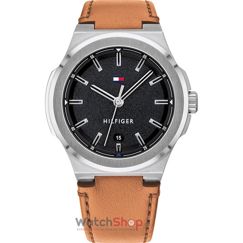 Ceas Tommy Hilfiger Original Barbatesc Sport Negru PRINCETON 1791650 Quartz cu Comanda Online