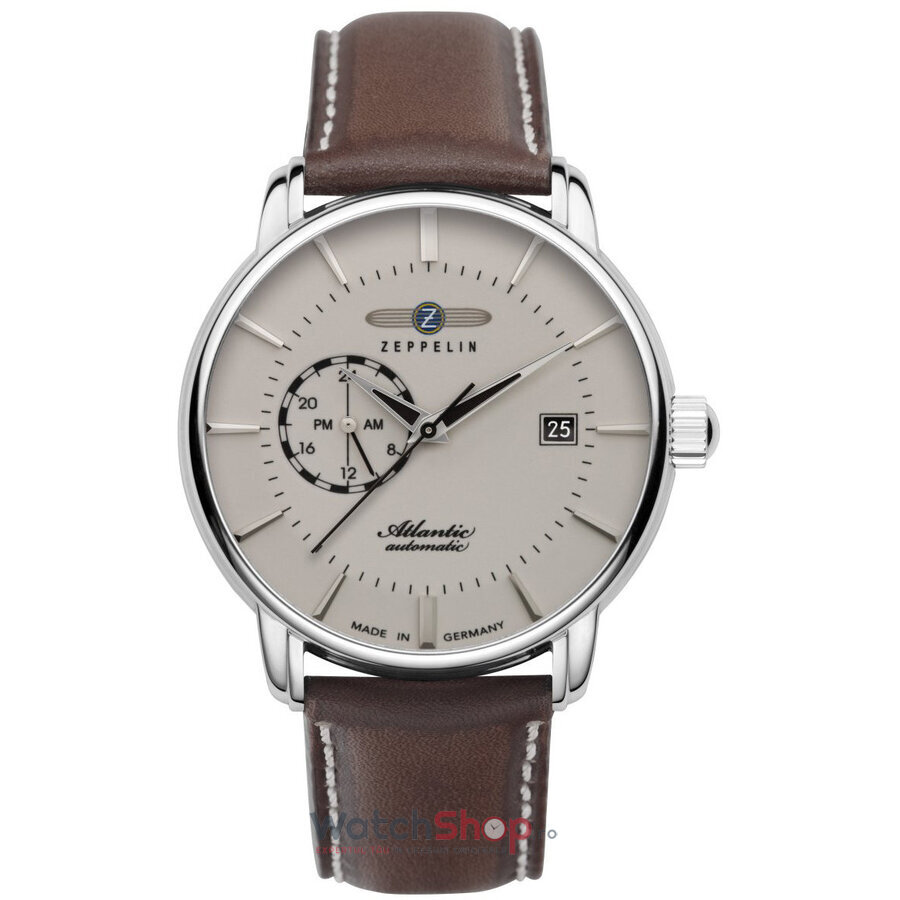 Ceas Zeppelin Original Barbatesc Casual Bej ATLANTIC 8470-5 Automatic cu Comanda Online