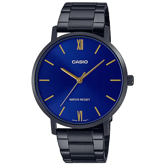 Ceas de Mana Casio Casual Albastru DRESS MTP-VT01B-2BUDF pentru Barbati cu Comanda Online