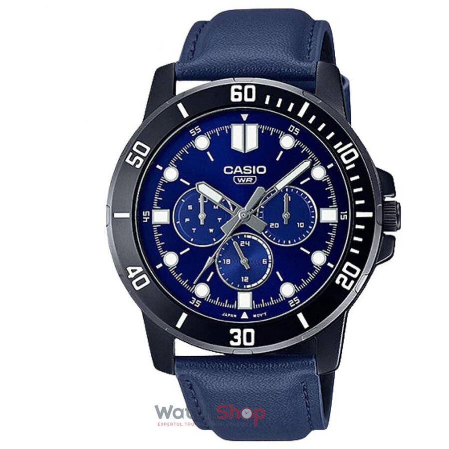 Ceas de Mana Casio Casual Albastru GENERAL MTP-VD300BL-2EUDF pentru Barbati cu Comanda Online