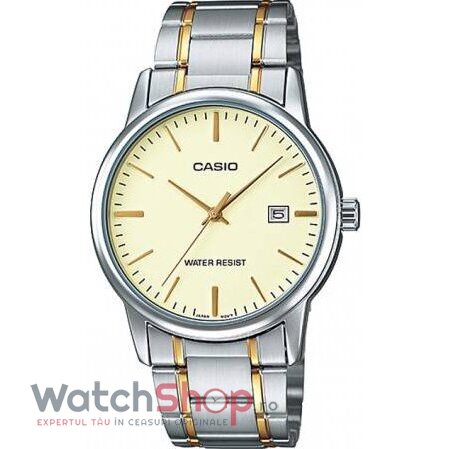 Ceas de Mana Casio Casual Crem MTP-V002SG-9AUDF pentru Barbati cu Comanda Online