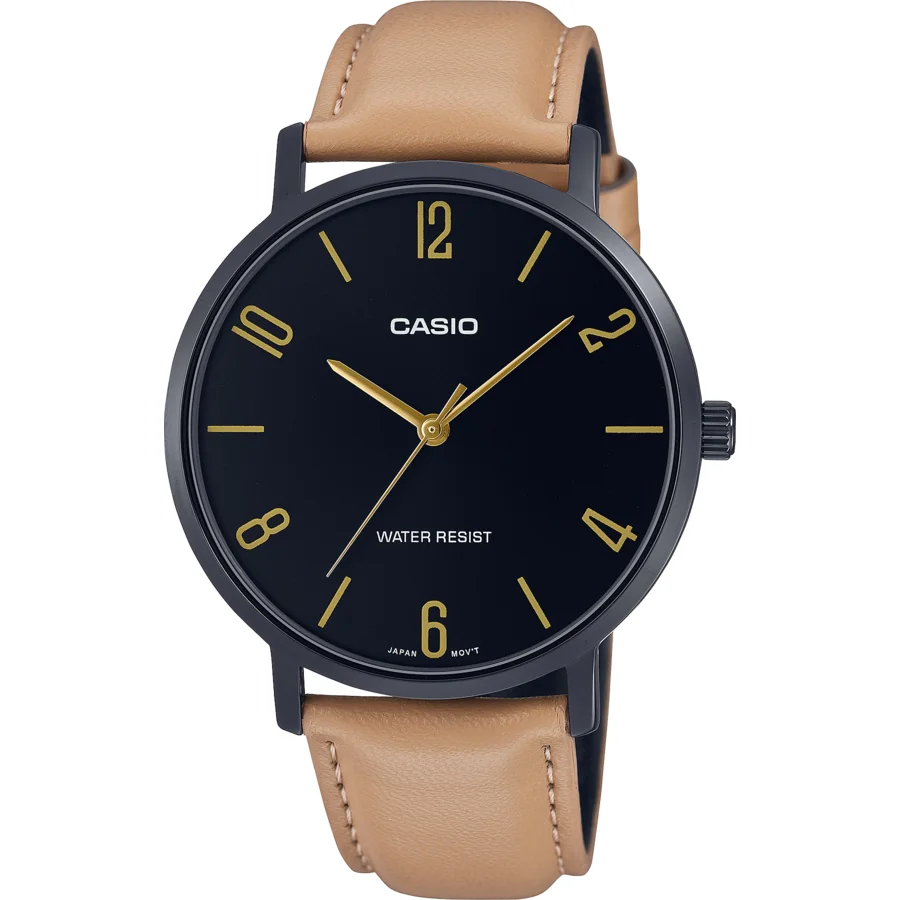 Ceas de Mana Casio Casual Negru DRESS MTP-VT01BL-1BUDF pentru Barbati cu Comanda Online