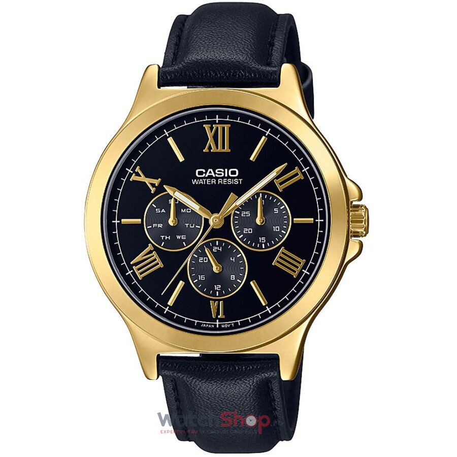 Ceas de Mana Casio Casual Negru ENTICER MTP-V300GL-1AUDF pentru Barbati cu Comanda Online