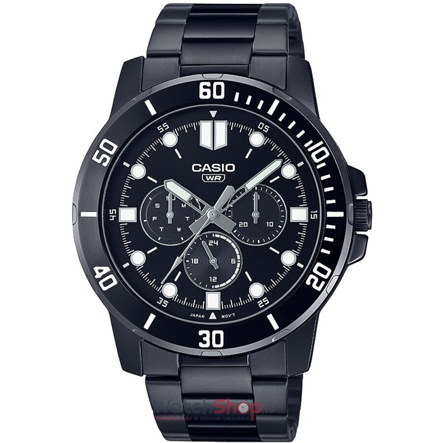 Ceas de Mana Casio Casual Negru GENERAL MTP-VD300B-1EUDF pentru Barbati cu Comanda Online