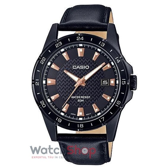 Ceas de Mana Casio Casual Negru MTP-1290BL-1A2 pentru Barbati cu Comanda Online