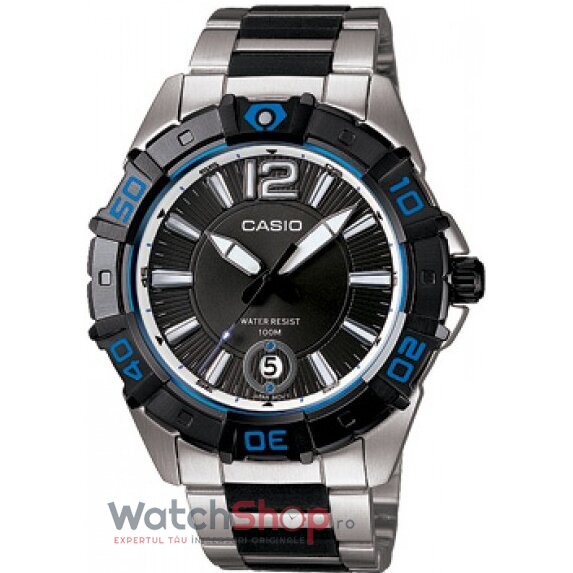 Ceas de Mana Casio Casual-Sport Negru MTD-1070D-1A1VDF Diver Look pentru Barbati cu Comanda Online