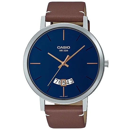 Ceas de Mana Casio Elegant Albastru DRESS MTP-B100L-2EVDF pentru Barbati cu Comanda Online