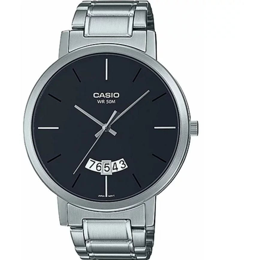 Ceas de Mana Casio Elegant Negru DRESS MTP-B100D-1EVDF pentru Barbati cu Comanda Online