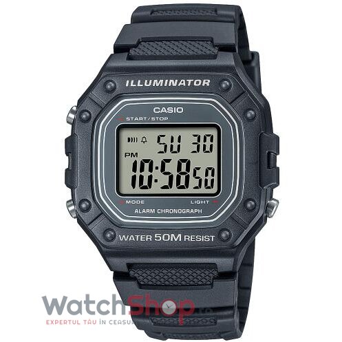 Ceas de Mana Casio Sport Gri S W-218H-8AVEF pentru Barbati cu Comanda Online