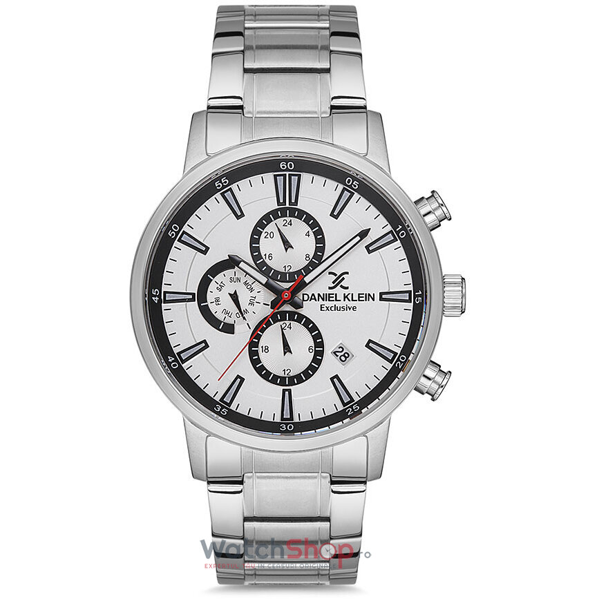 Ceas de Mana Daniel Klein Casual Alb EXCLUSIVE DK.1.12708.4 pentru Barbati cu Comanda Online