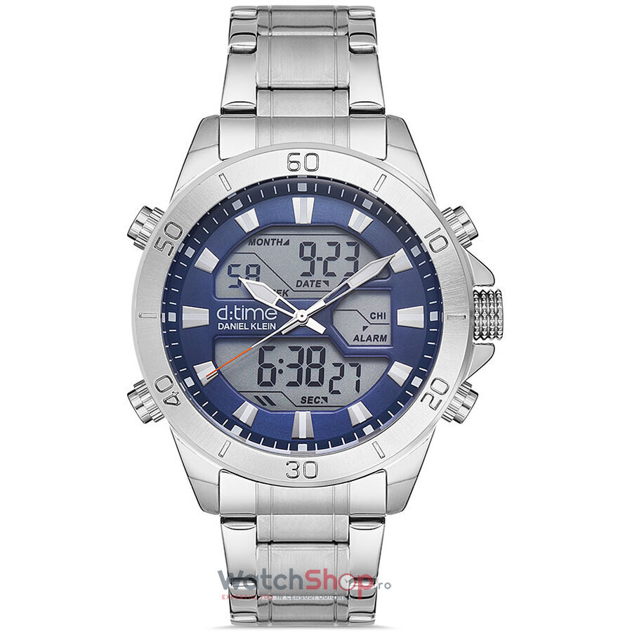 Ceas de Mana Daniel Klein Casual Albastru D TIME DK.1.12884.3 pentru Barbati cu Comanda Online