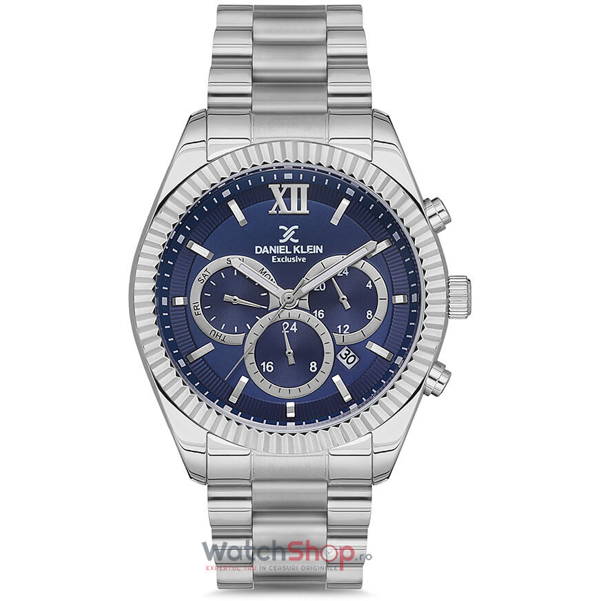 Ceas de Mana Daniel Klein Casual Albastru EXCLUSIVE DK.1.12769.2 pentru Barbati cu Comanda Online