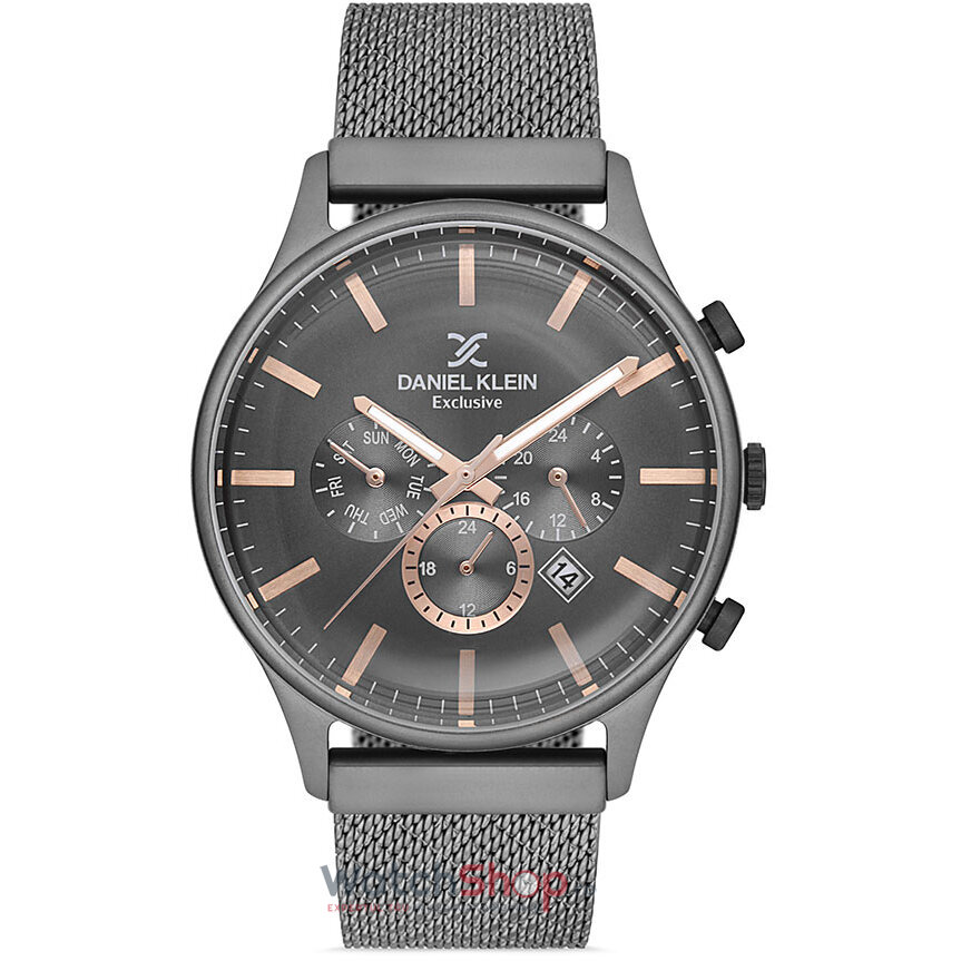 Ceas de Mana Daniel Klein Casual Antracit EXCLUSIVE DK.1.12710.5 pentru Barbati cu Comanda Online